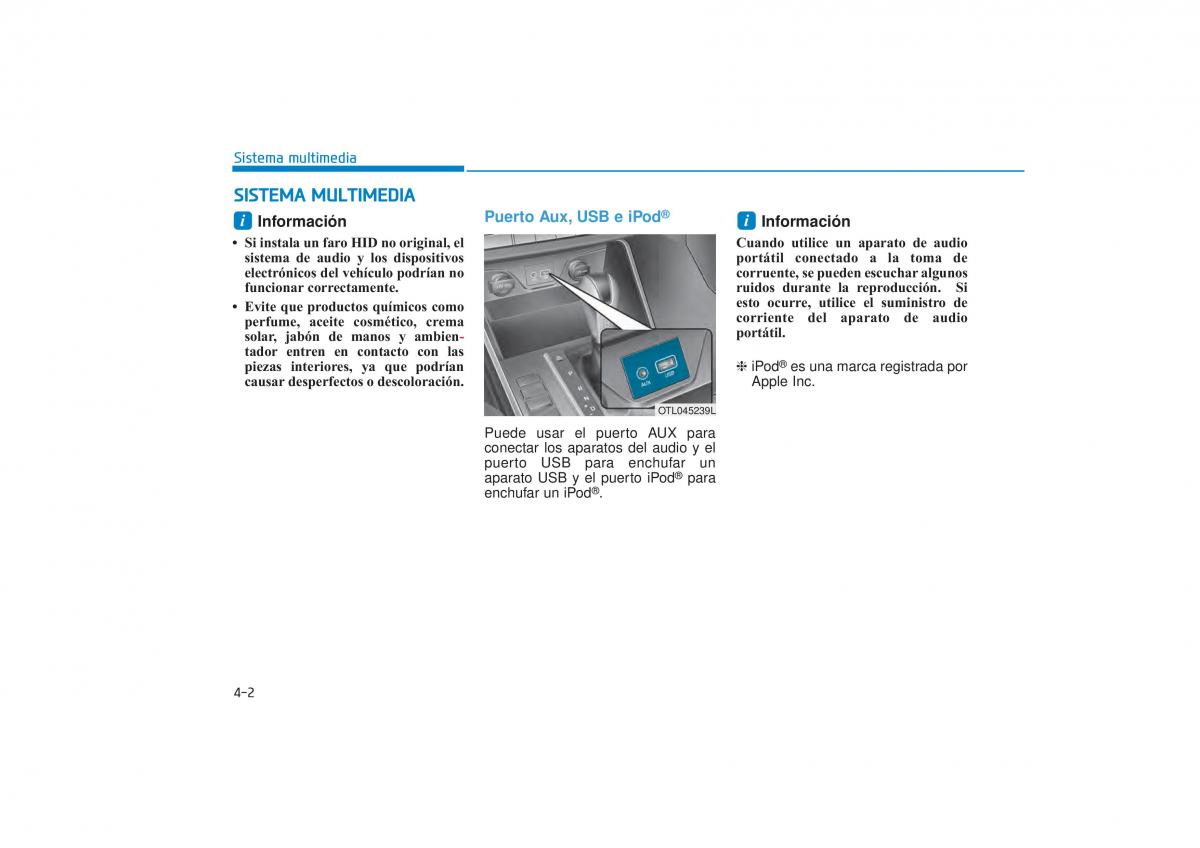 Hyundai Tucson III 3 manual del propietario / page 329