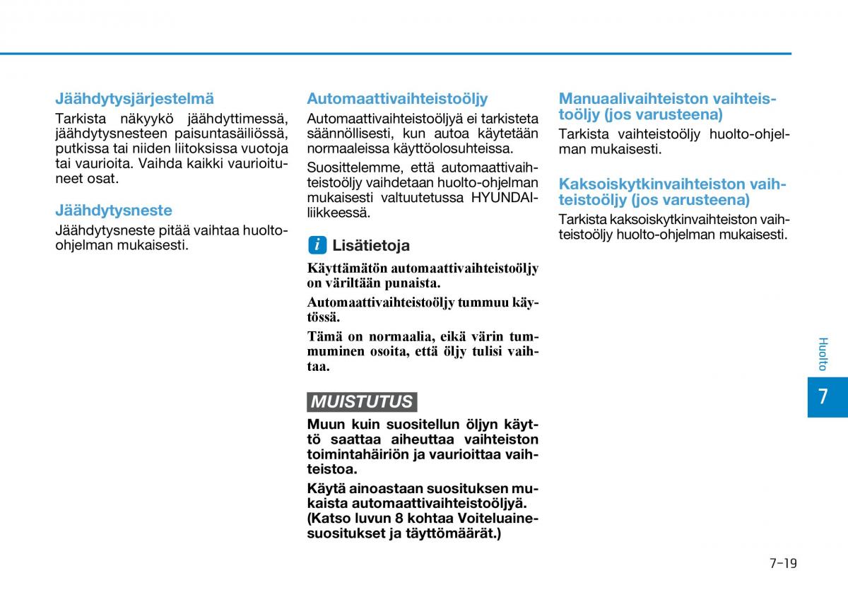 Hyundai Tucson III 3 omistajan kasikirja / page 554