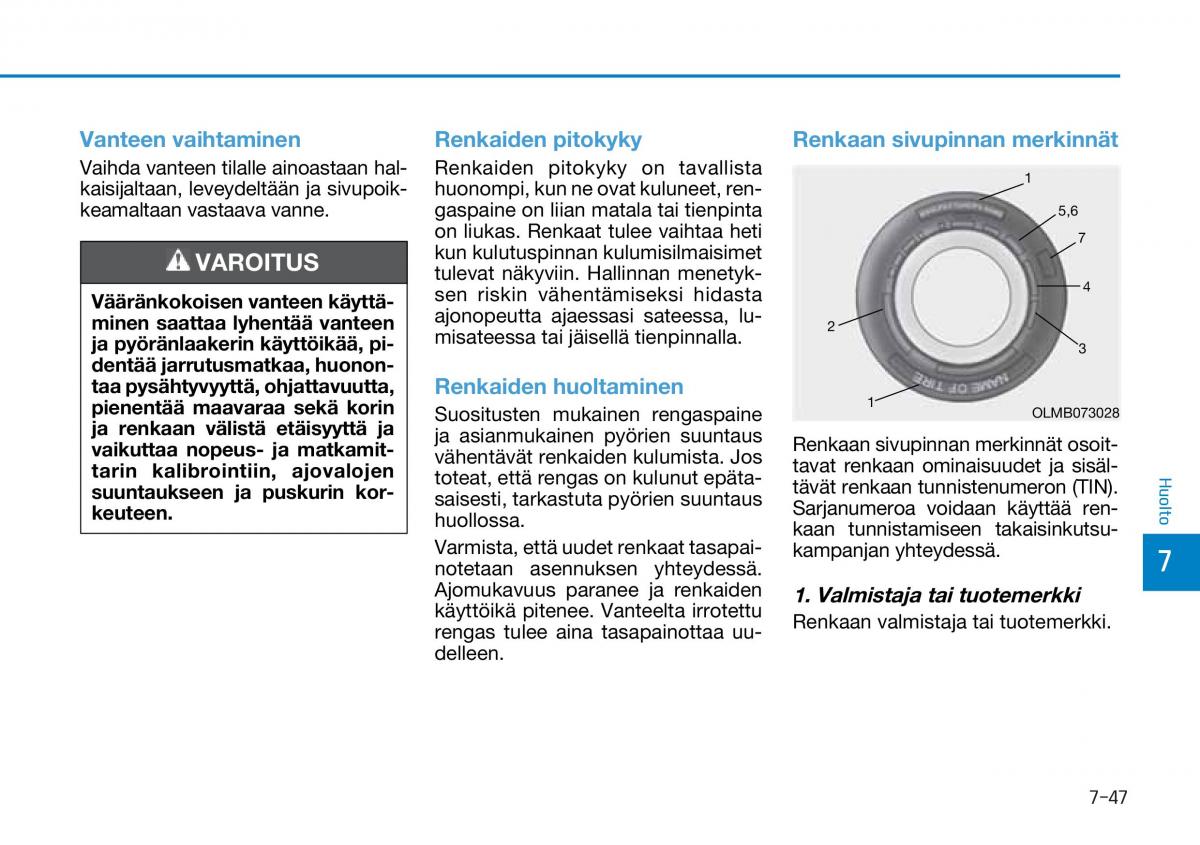 Hyundai Tucson III 3 omistajan kasikirja / page 582