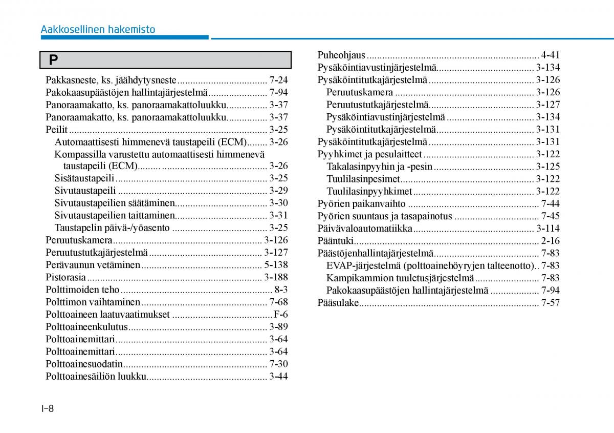 Hyundai Tucson III 3 omistajan kasikirja / page 652