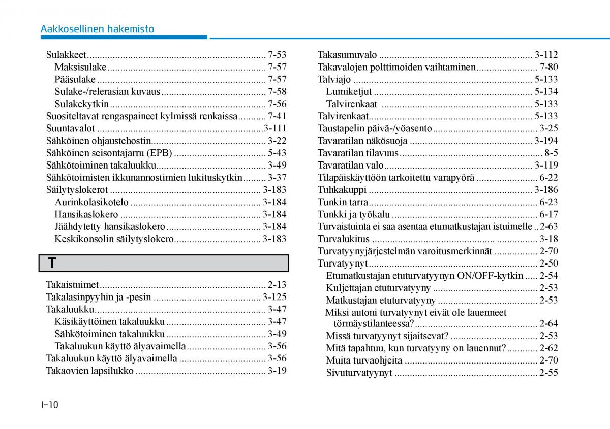 Hyundai Tucson III 3 omistajan kasikirja / page 654