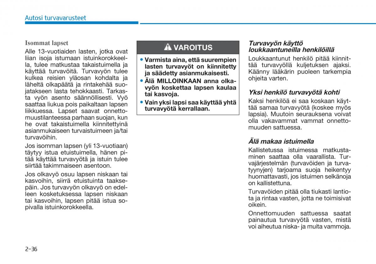 Hyundai Tucson III 3 omistajan kasikirja / page 68