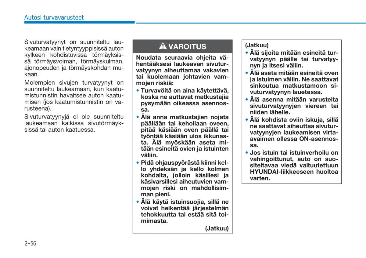 Hyundai Tucson III 3 omistajan kasikirja / page 88