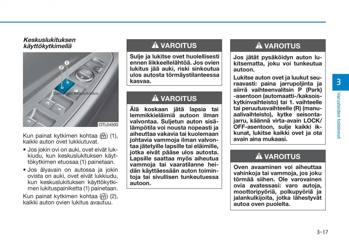 Hyundai Tucson III 3 omistajan kasikirja / page 122