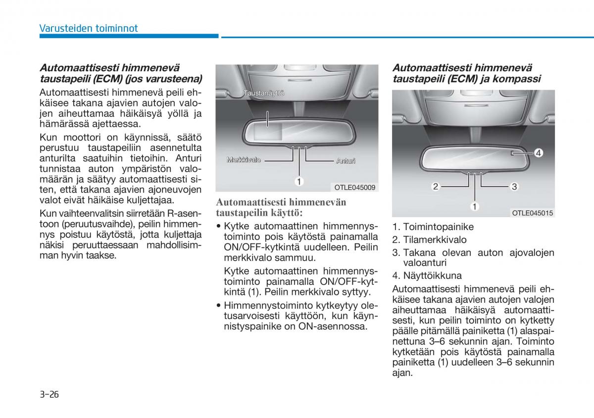 Hyundai Tucson III 3 omistajan kasikirja / page 131