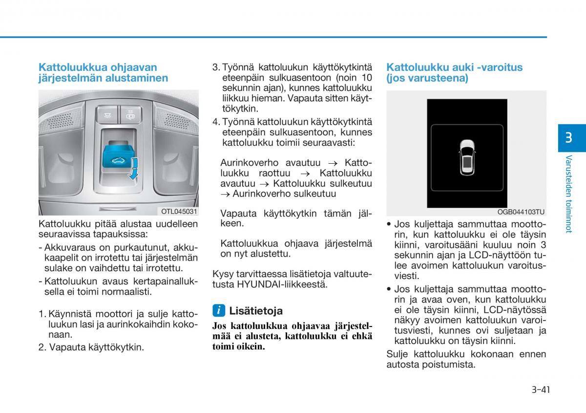 Hyundai Tucson III 3 omistajan kasikirja / page 146