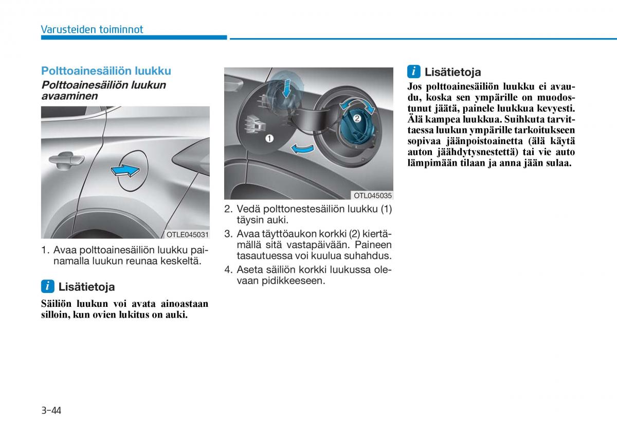 Hyundai Tucson III 3 omistajan kasikirja / page 149