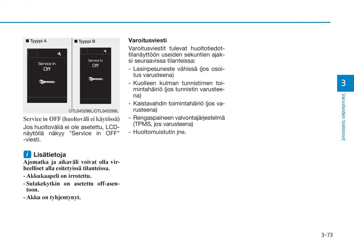 Hyundai Tucson III 3 omistajan kasikirja / page 178