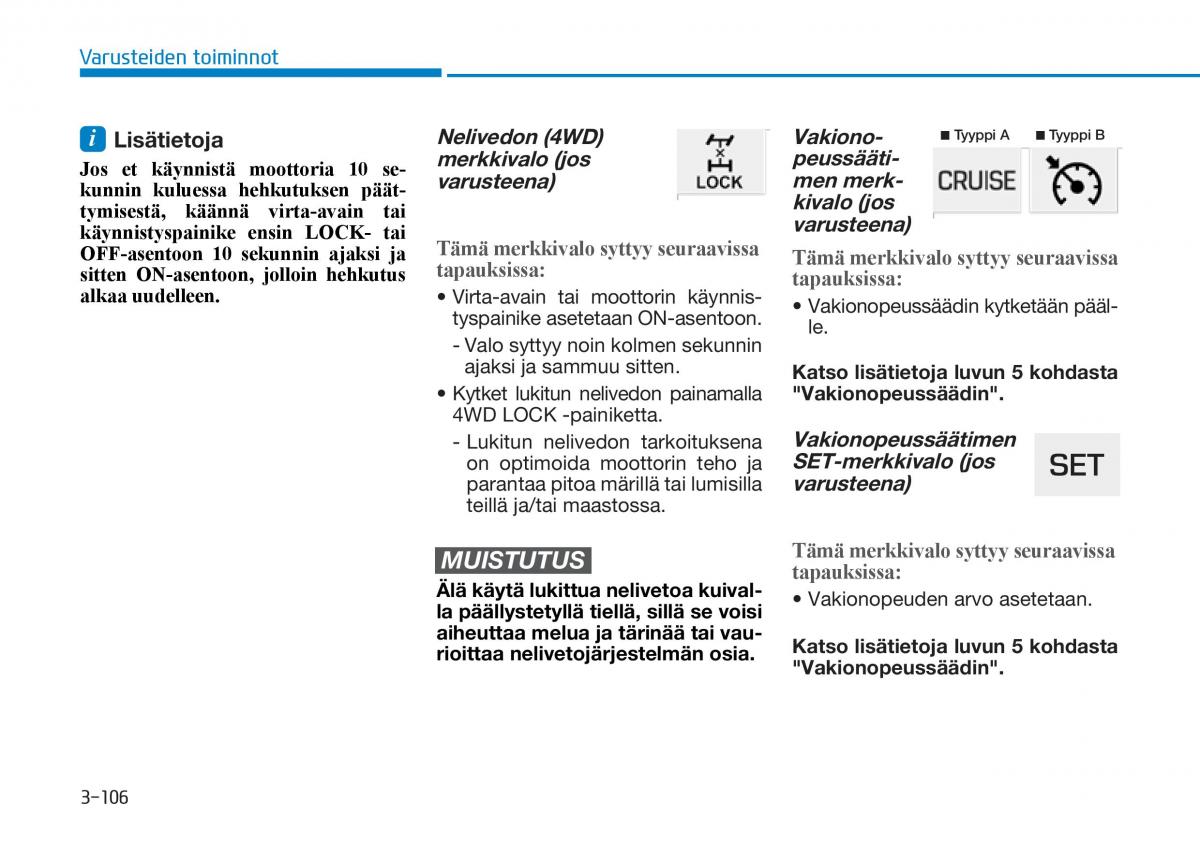 Hyundai Tucson III 3 omistajan kasikirja / page 211