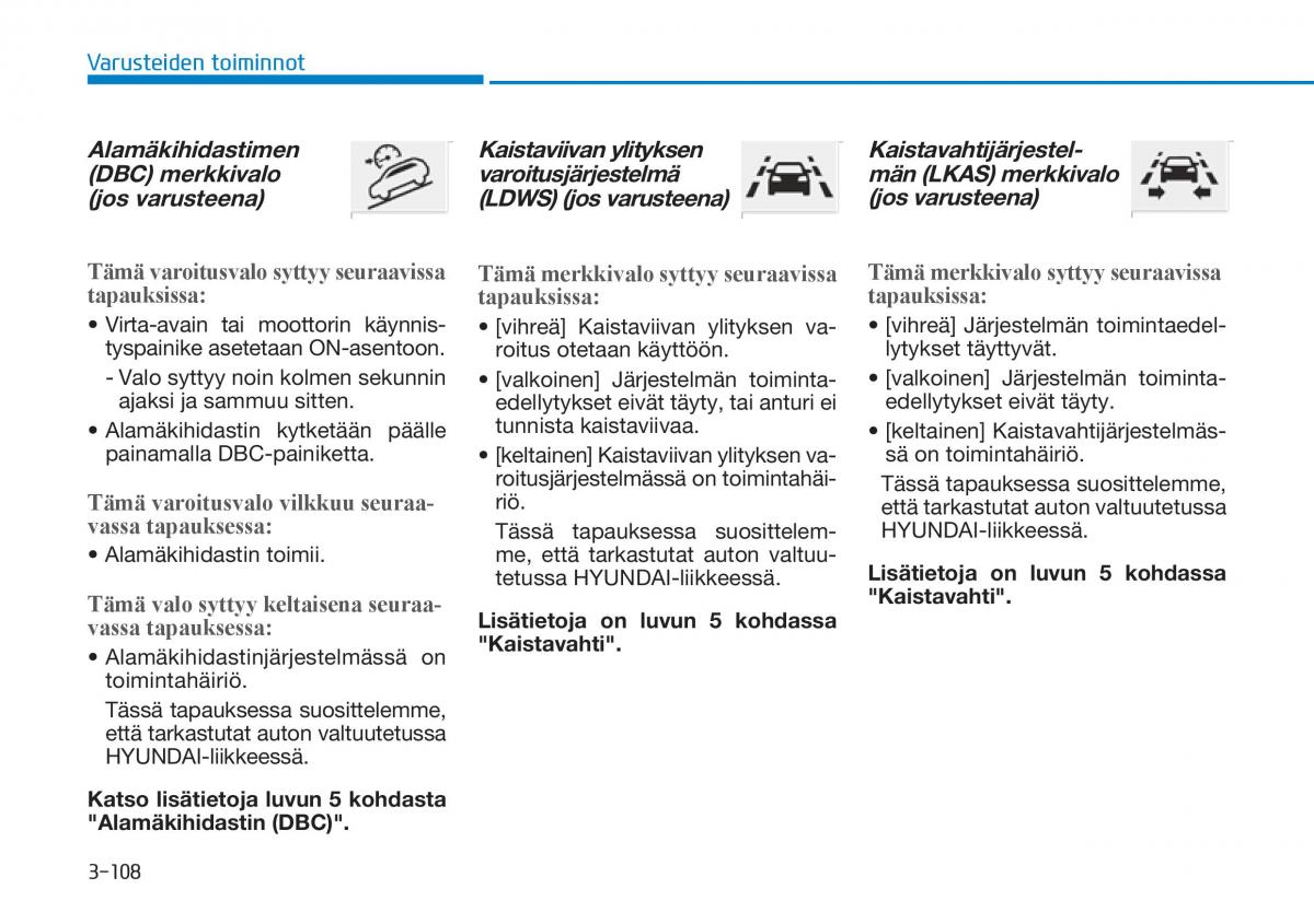 Hyundai Tucson III 3 omistajan kasikirja / page 213