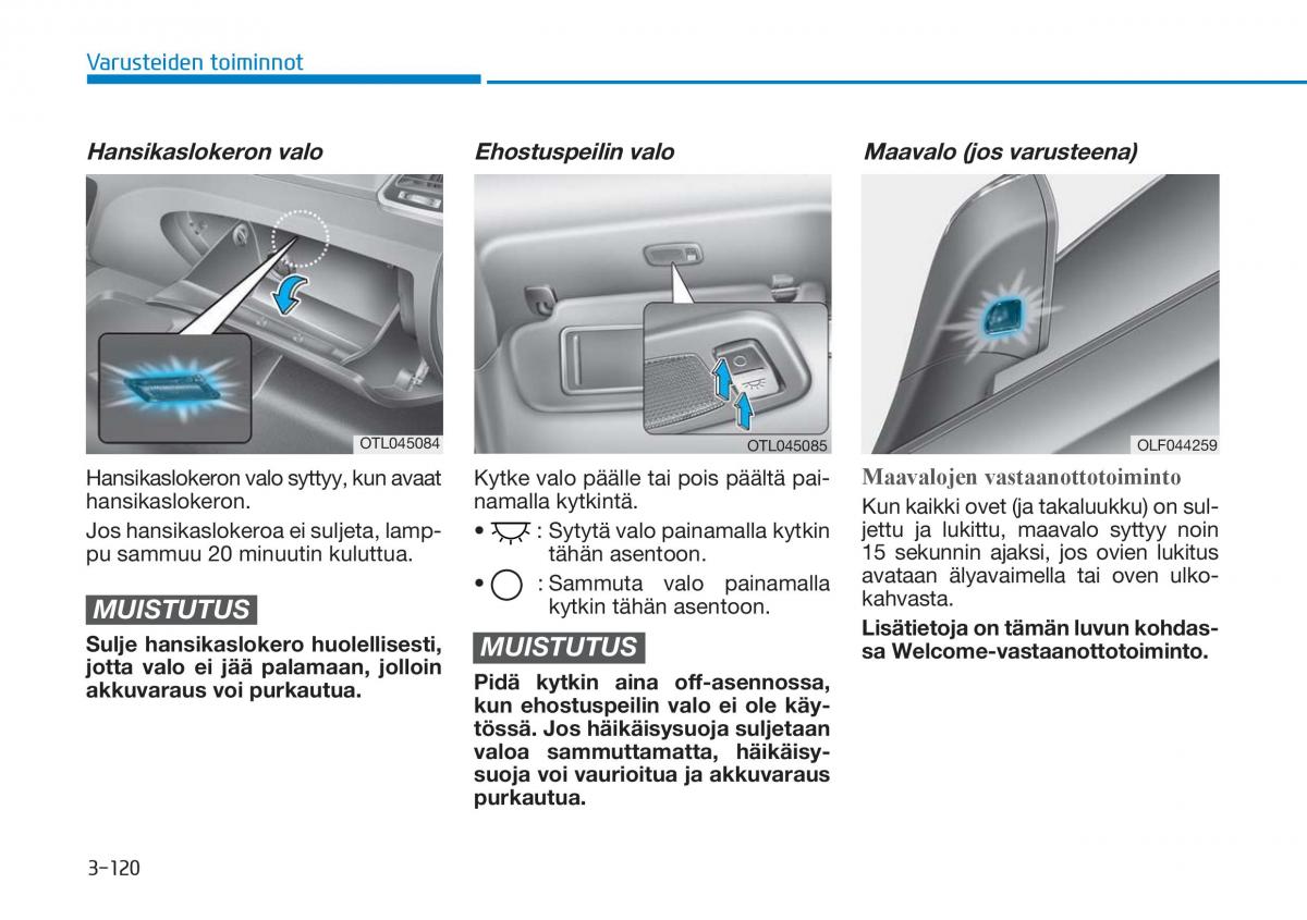 Hyundai Tucson III 3 omistajan kasikirja / page 225