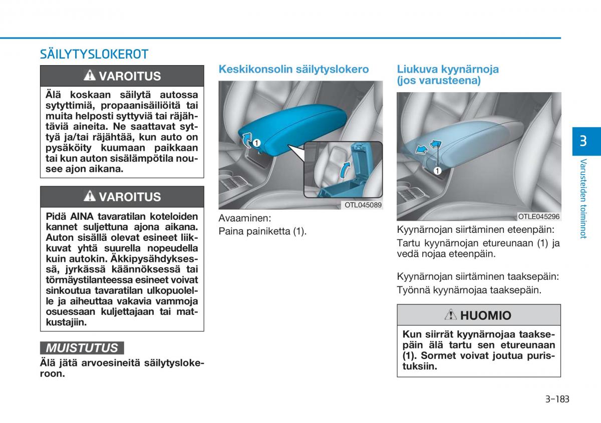 Hyundai Tucson III 3 omistajan kasikirja / page 288