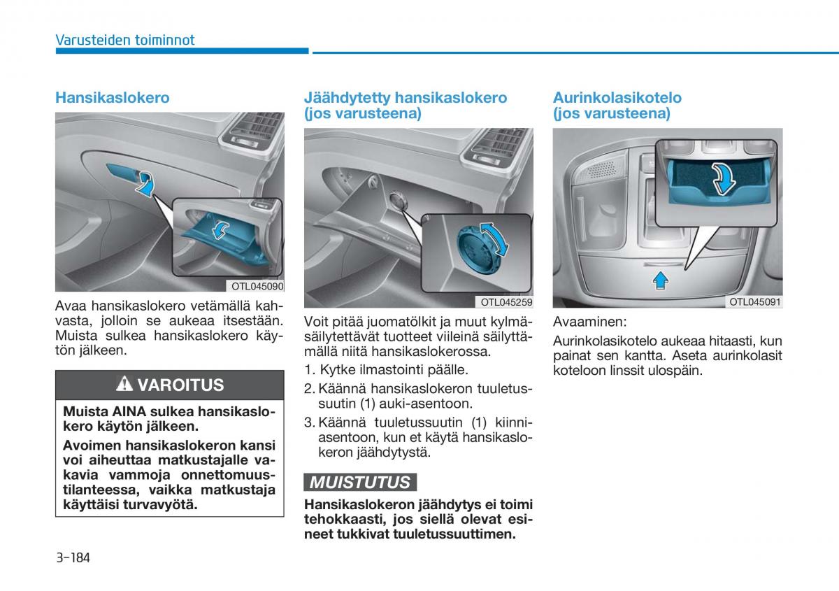 Hyundai Tucson III 3 omistajan kasikirja / page 289