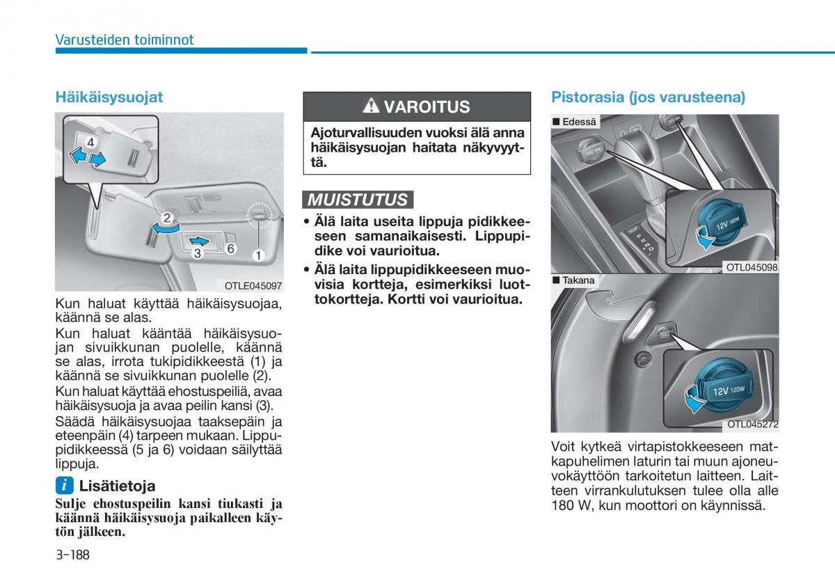 Hyundai Tucson III 3 omistajan kasikirja / page 293