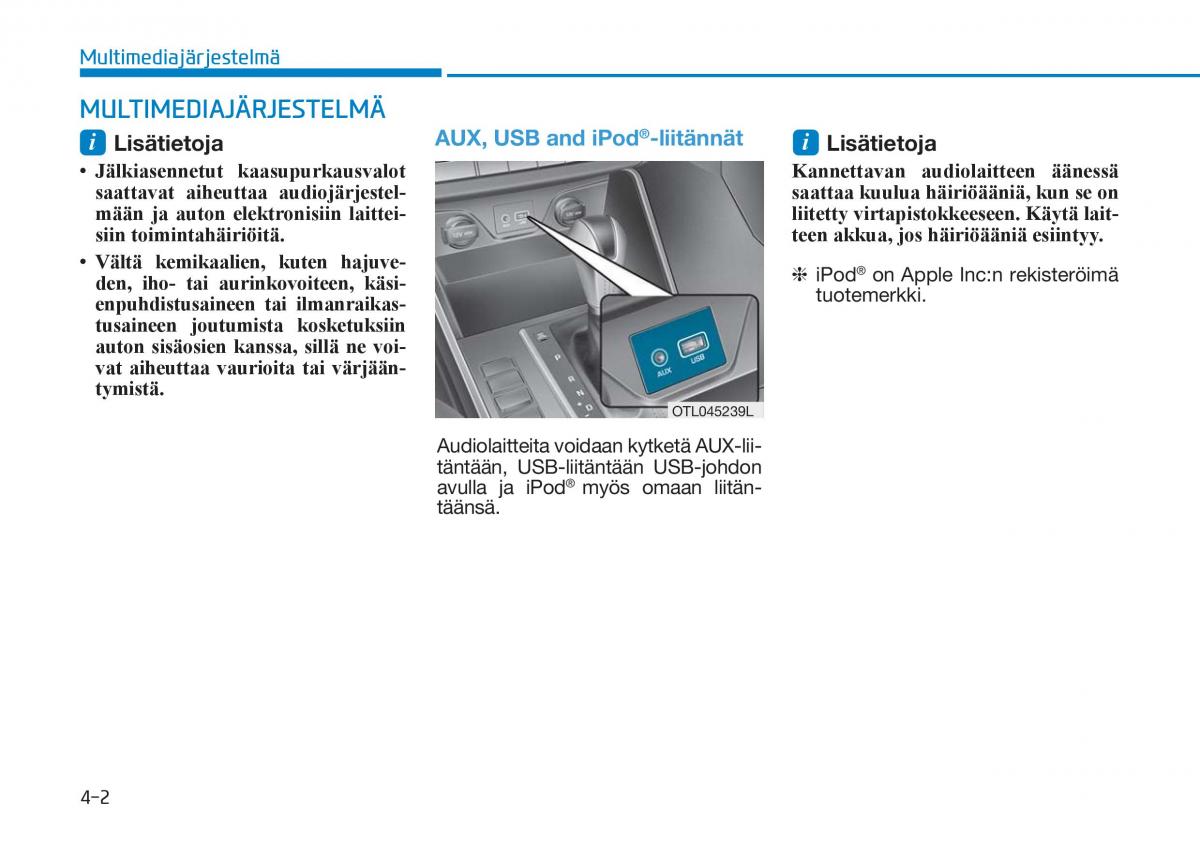 Hyundai Tucson III 3 omistajan kasikirja / page 305