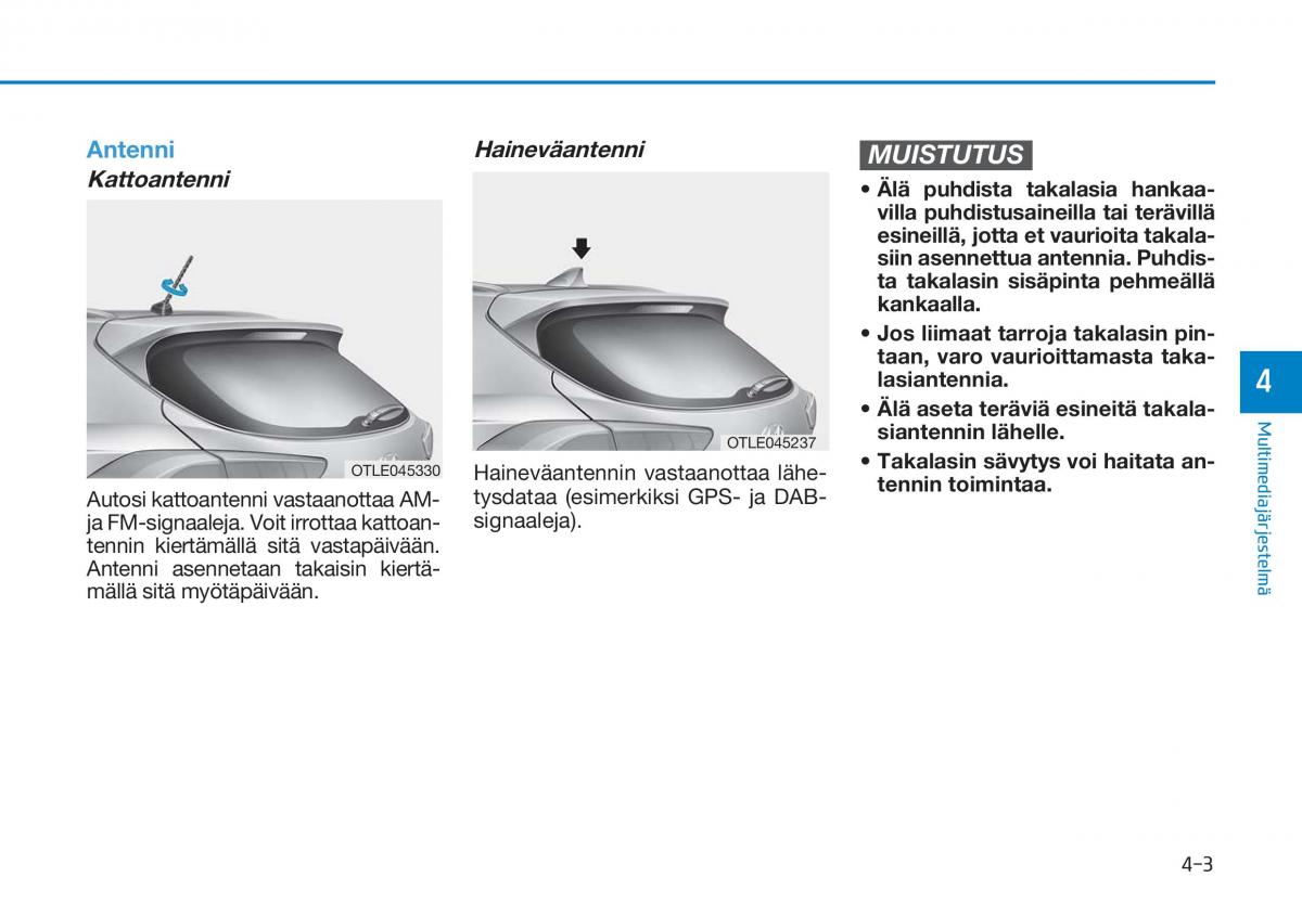 Hyundai Tucson III 3 omistajan kasikirja / page 306