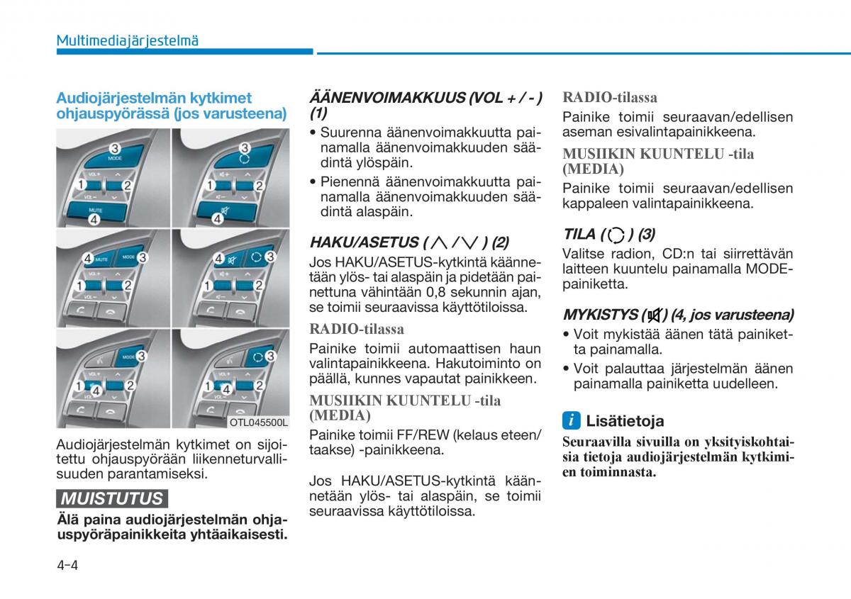 Hyundai Tucson III 3 omistajan kasikirja / page 307