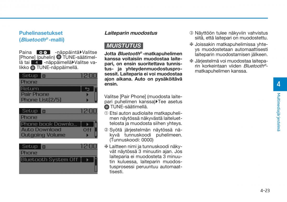 Hyundai Tucson III 3 omistajan kasikirja / page 326