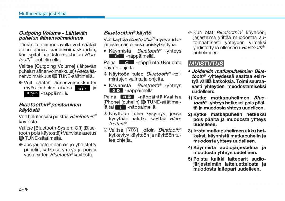 Hyundai Tucson III 3 omistajan kasikirja / page 329