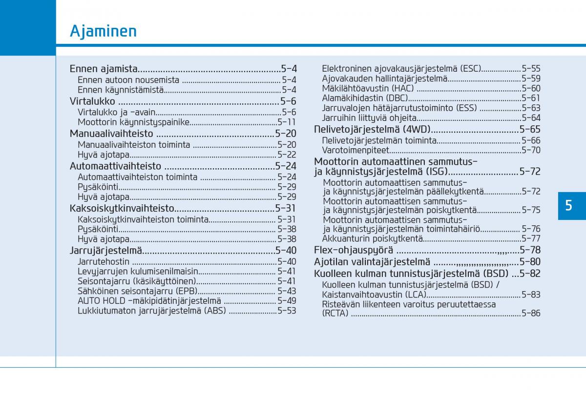 Hyundai Tucson III 3 omistajan kasikirja / page 351