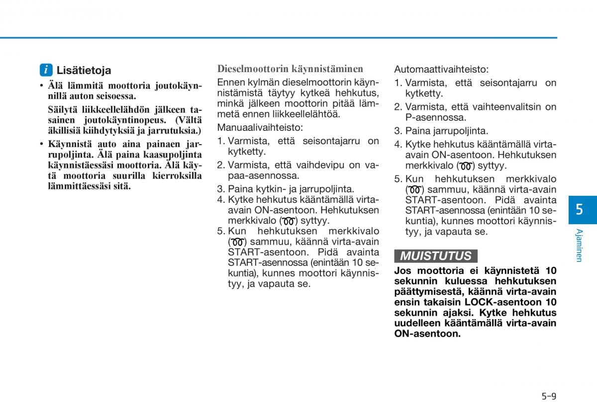 Hyundai Tucson III 3 omistajan kasikirja / page 359