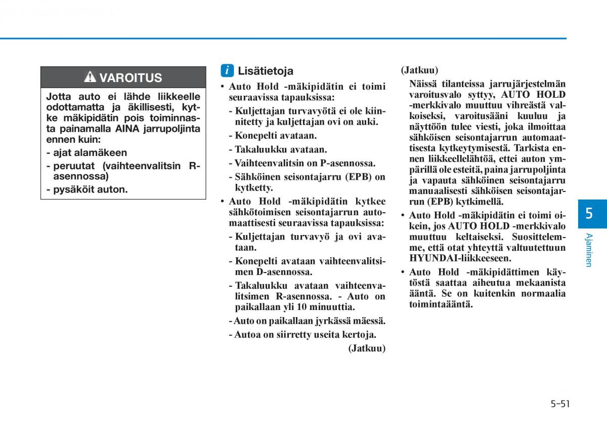 Hyundai Tucson III 3 omistajan kasikirja / page 401