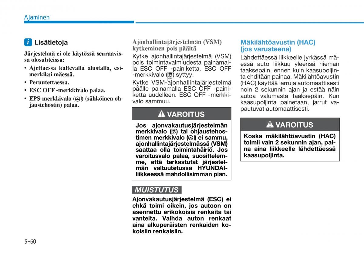 Hyundai Tucson III 3 omistajan kasikirja / page 410