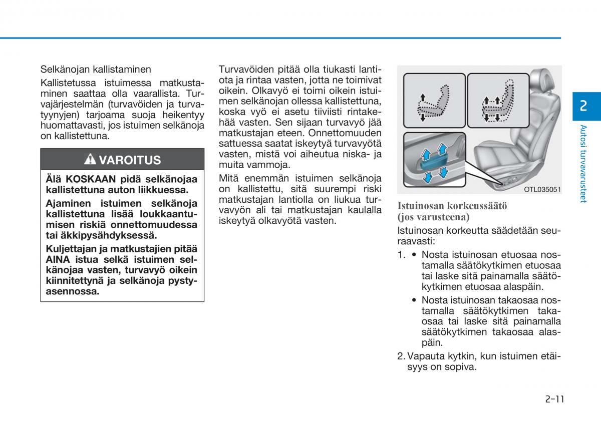 Hyundai Tucson III 3 omistajan kasikirja / page 43