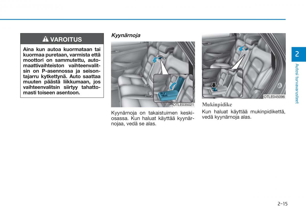 Hyundai Tucson III 3 omistajan kasikirja / page 47