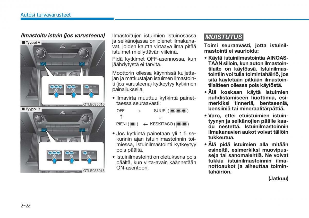 Hyundai Tucson III 3 omistajan kasikirja / page 54