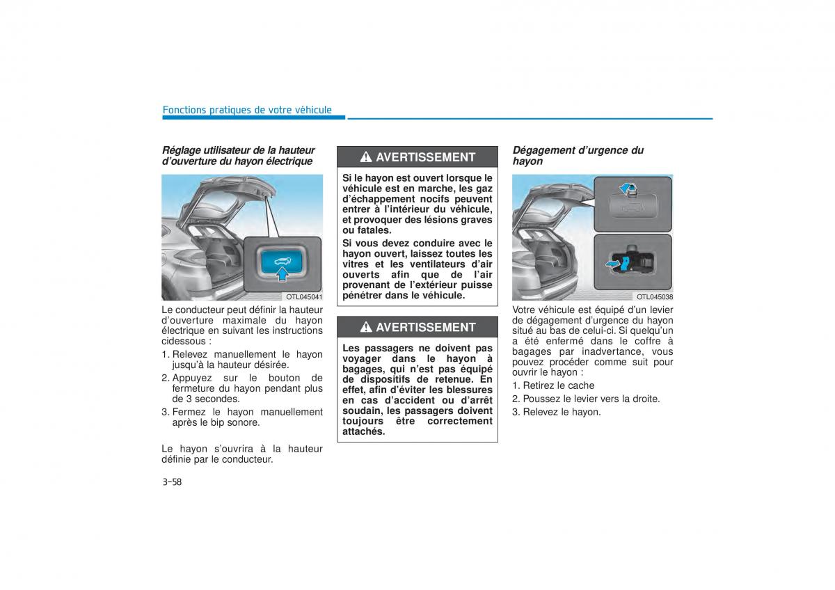 manuel du propriétaire  Hyundai Tucson III 3 manuel du proprietaire / page 164