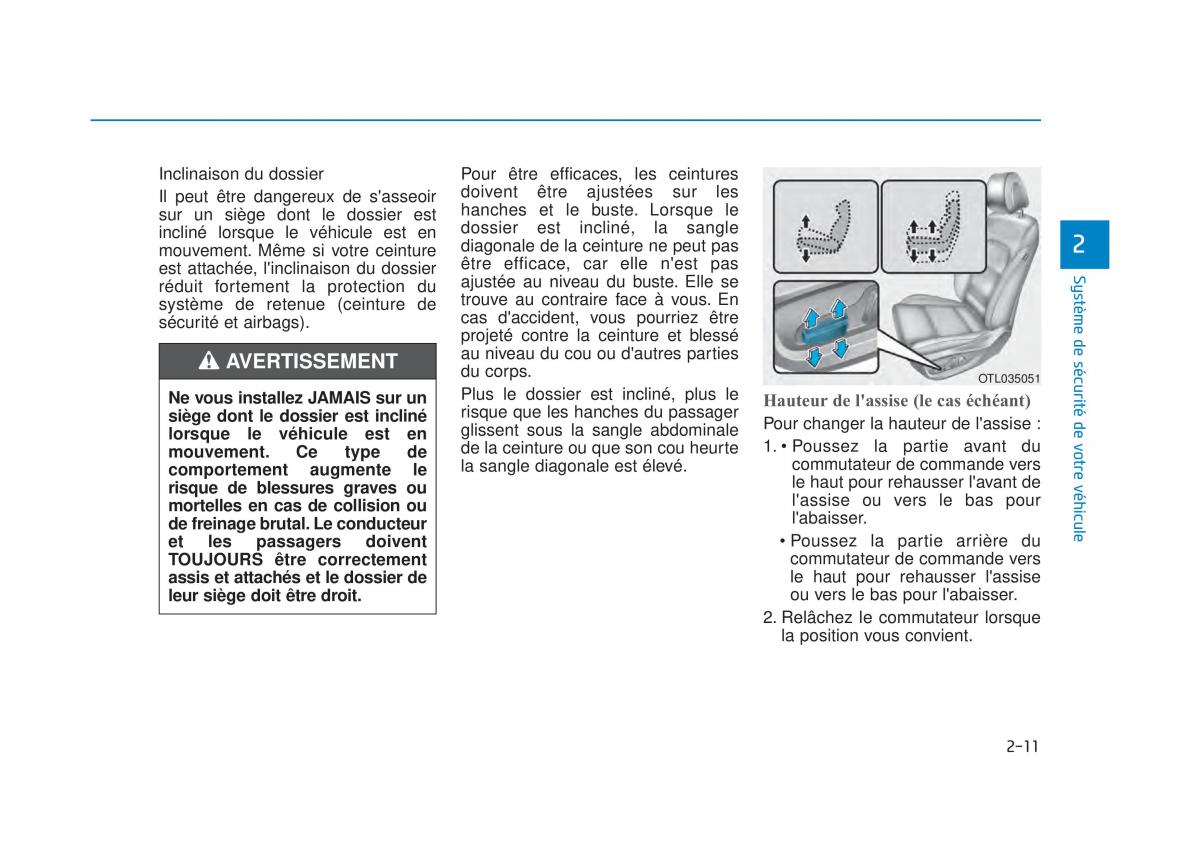 manuel du propriétaire  Hyundai Tucson III 3 manuel du proprietaire / page 43