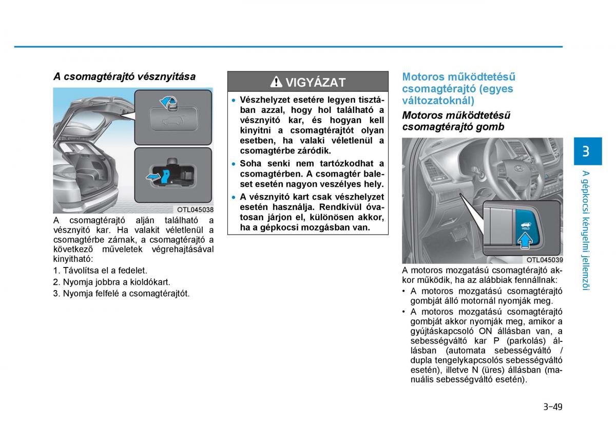 Hyundai Tucson III 3 Kezelesi utmutato / page 157