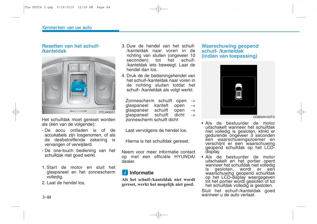 Hyundai Tucson III 3 handleiding / page 153