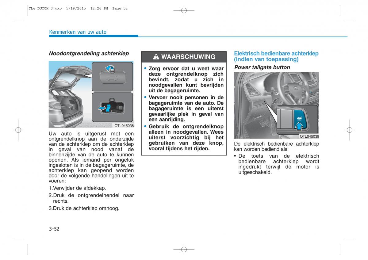 Hyundai Tucson III 3 handleiding / page 161