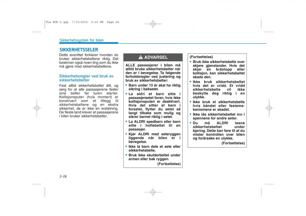 Hyundai Tucson III 3 bruksanvisningen / page 56