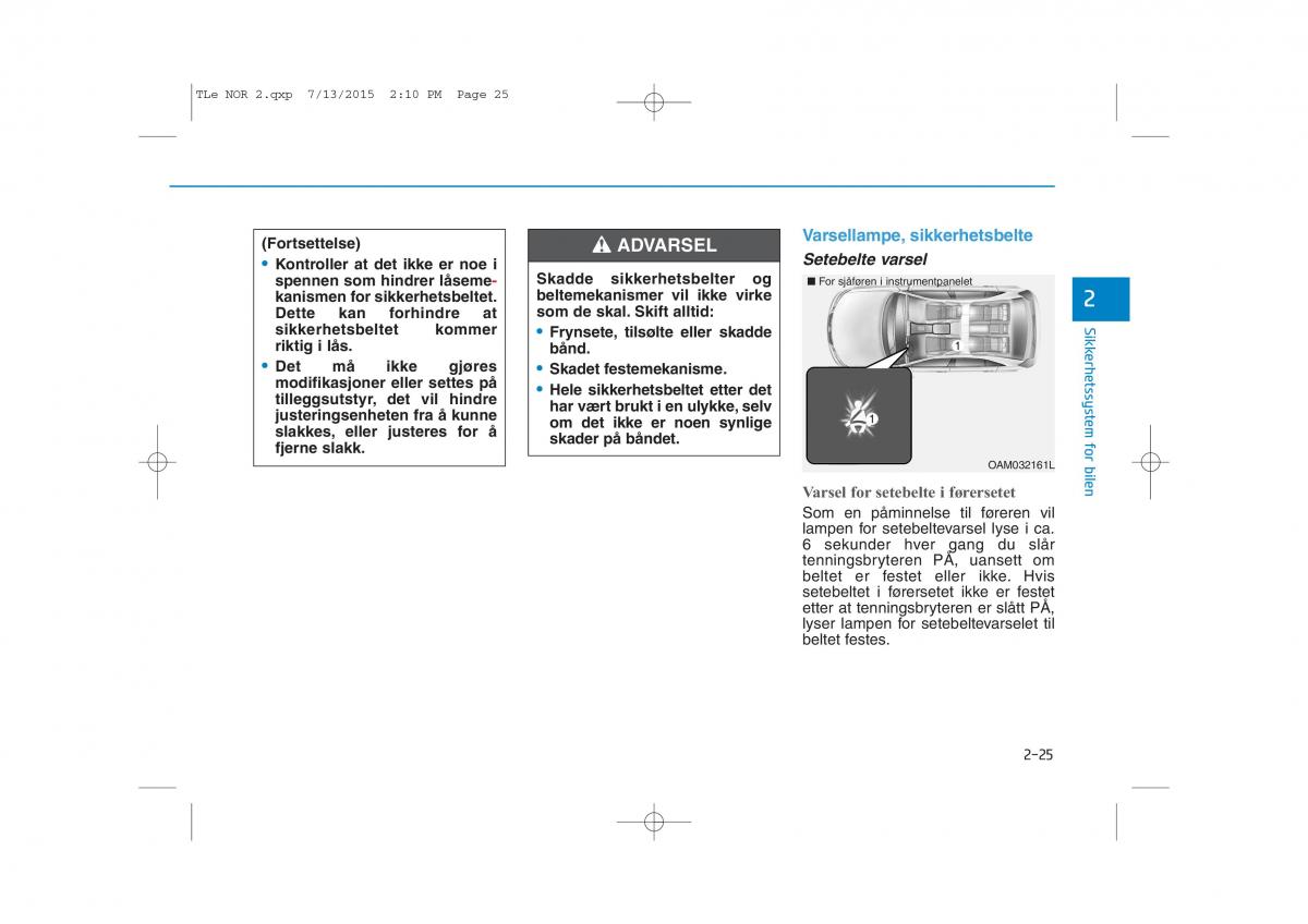 Hyundai Tucson III 3 bruksanvisningen / page 57