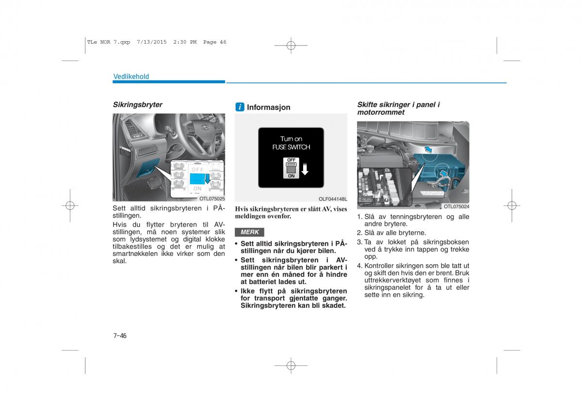 Hyundai Tucson III 3 bruksanvisningen / page 582