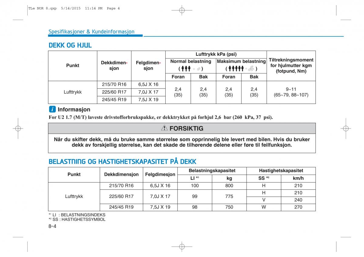 Hyundai Tucson III 3 bruksanvisningen / page 625