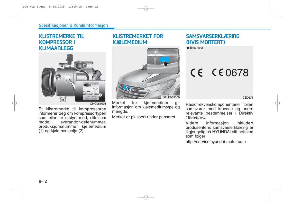 Hyundai Tucson III 3 bruksanvisningen / page 633