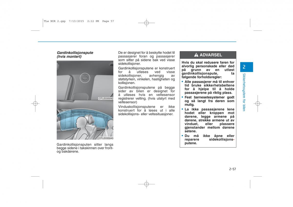 Hyundai Tucson III 3 bruksanvisningen / page 89