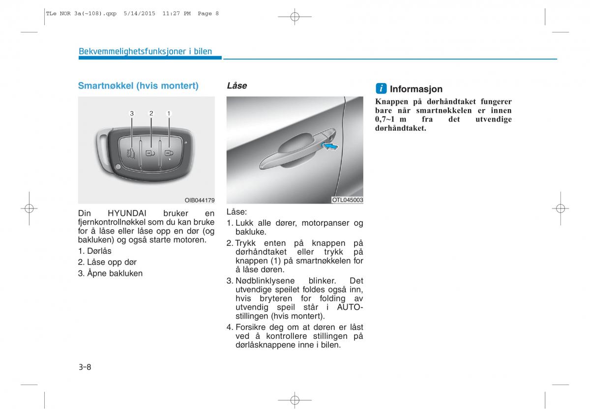 Hyundai Tucson III 3 bruksanvisningen / page 113