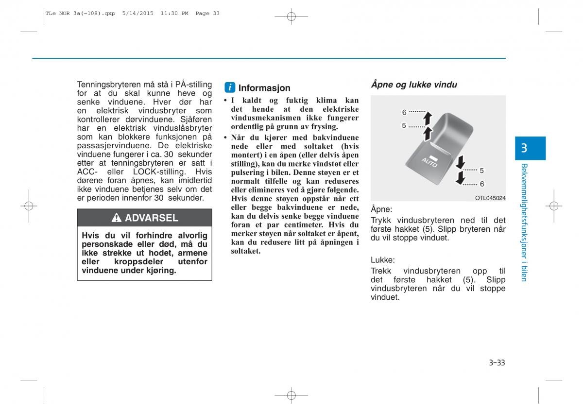 Hyundai Tucson III 3 bruksanvisningen / page 138