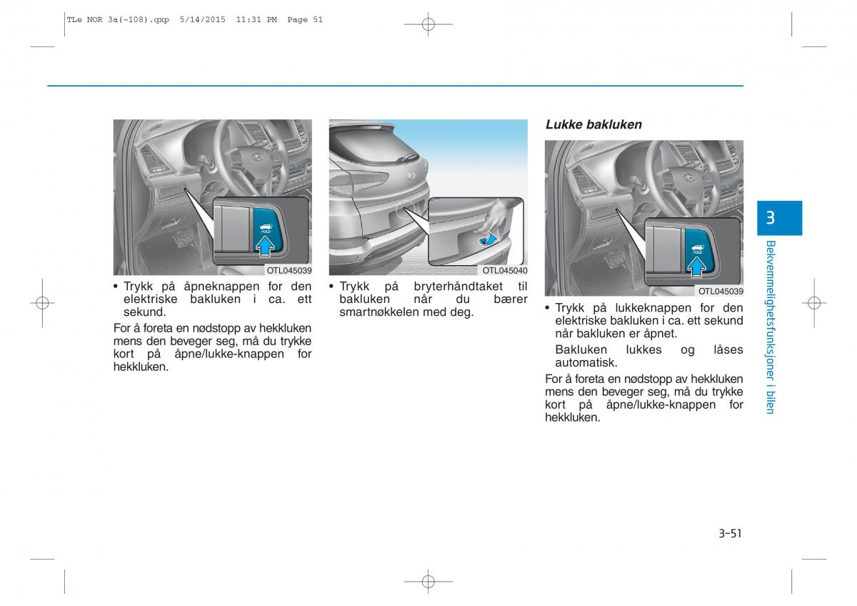 Hyundai Tucson III 3 bruksanvisningen / page 156