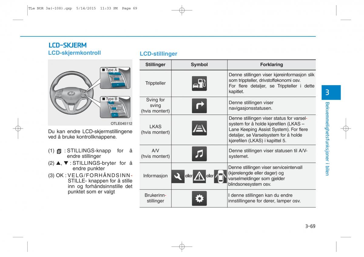 Hyundai Tucson III 3 bruksanvisningen / page 174