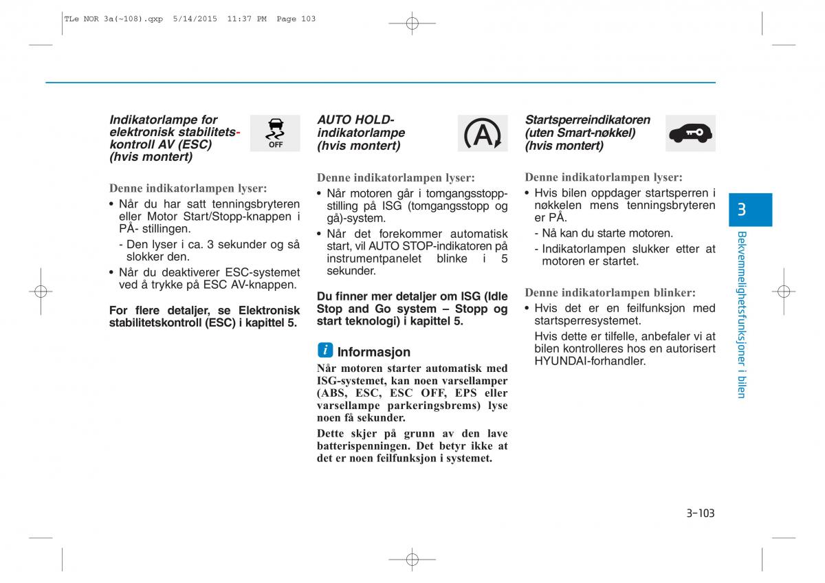 Hyundai Tucson III 3 bruksanvisningen / page 208