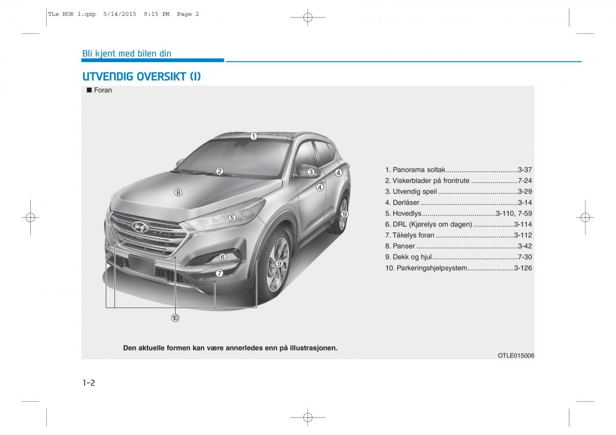 Hyundai Tucson III 3 bruksanvisningen / page 25