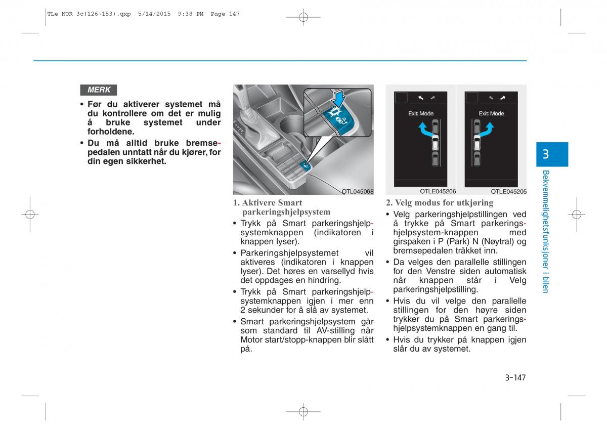 Hyundai Tucson III 3 bruksanvisningen / page 252