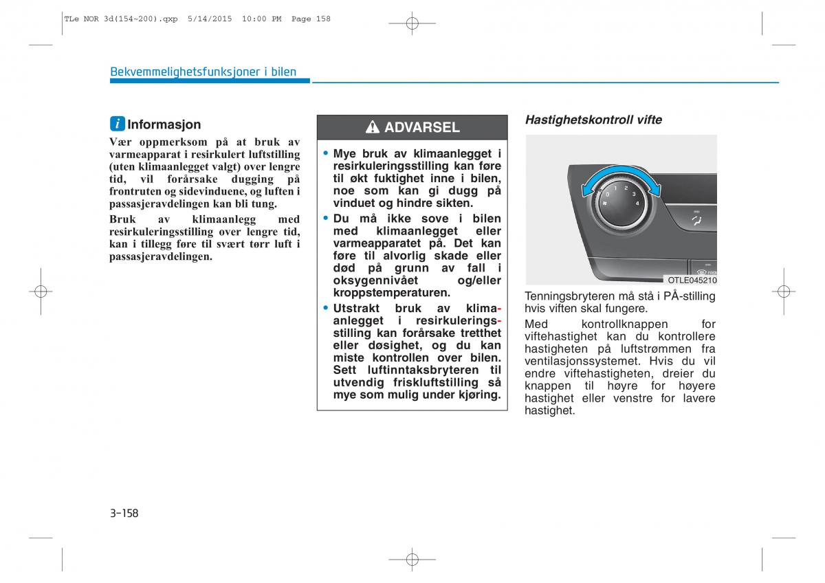 Hyundai Tucson III 3 bruksanvisningen / page 263