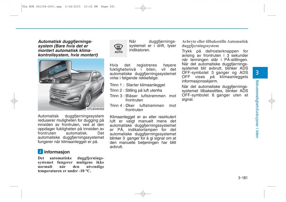 Hyundai Tucson III 3 bruksanvisningen / page 286